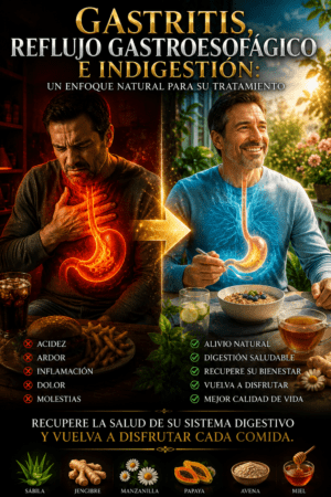 04. Gastritis, reflujo gastroesofágico e indigestión: Un Enfoque Natural para su Tratamiento.
